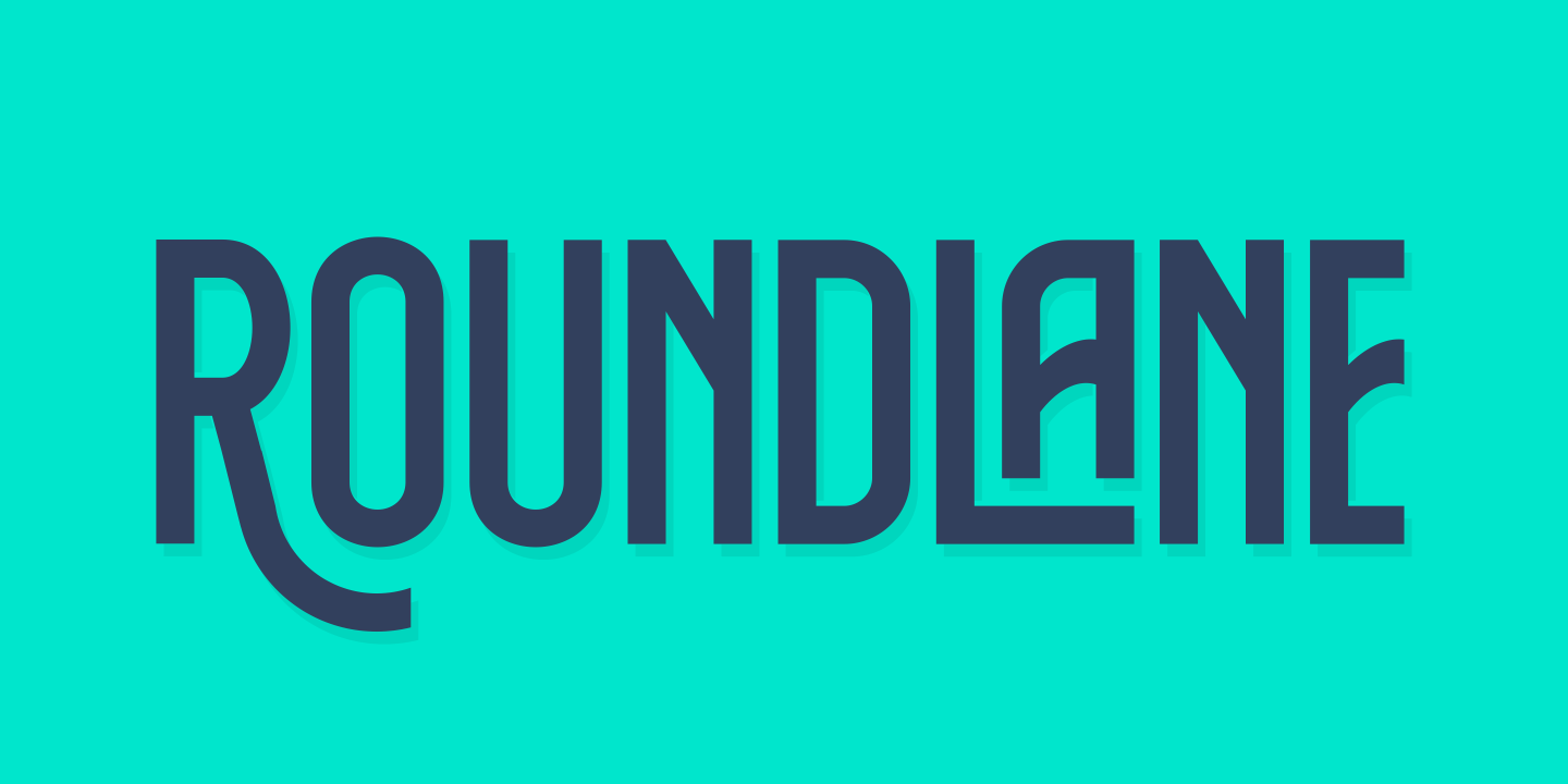 Пример шрифта Roundlane #1